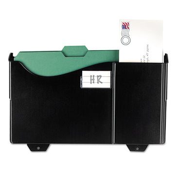 Officemate Grande Central Wall Filing System, Four Pockets, 16 5-8 X 4 3-4 X 23 1-4, Black freeshipping - TVN Wholesale